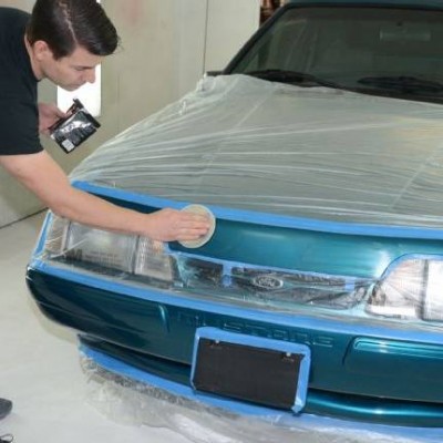 Disposable Spray Paint Protection Wrap Car Painting Masking Film